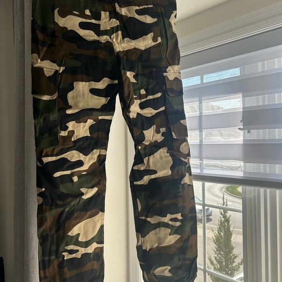 Love Tree Camo Trousers in Green and Tan - Picture 3 of 3